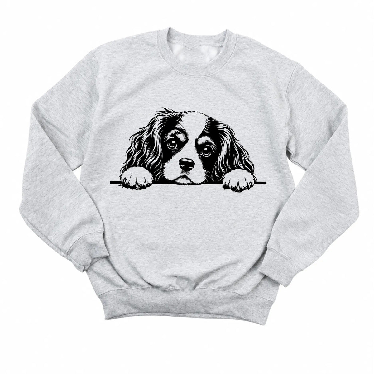 Custom Dog Breed Shirt Cute Peeking Puppy Line Art Graphic T-Shirt / Sweatshirt / Hoodie