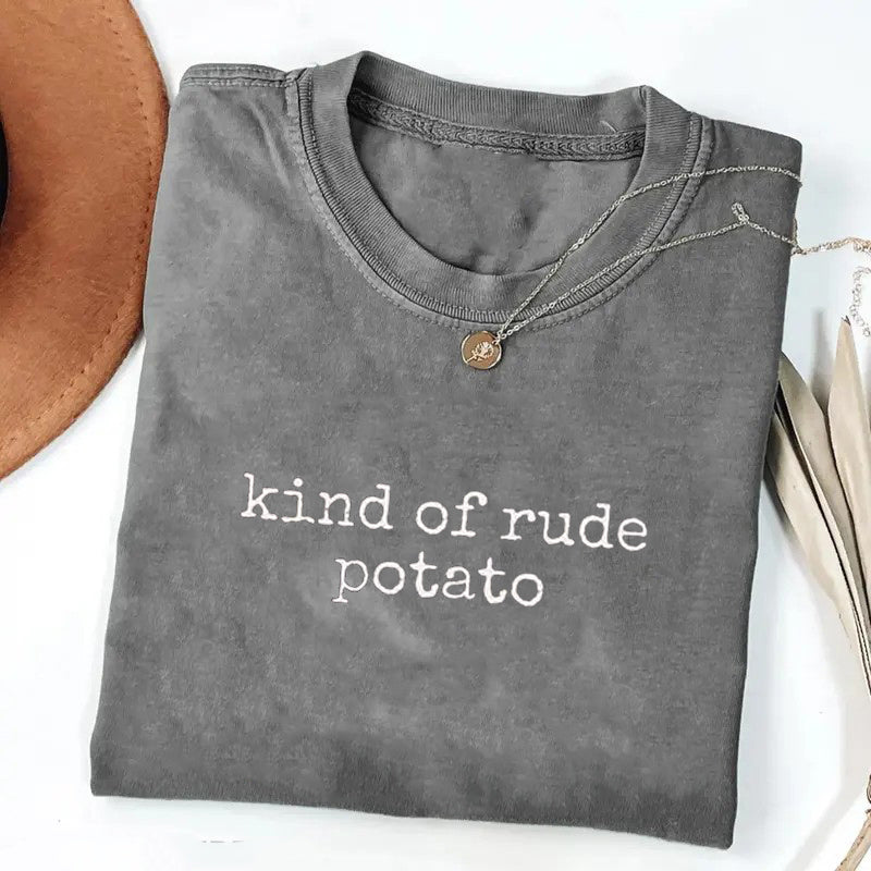 Matching Thanksgiving Funny Sweet Potato Kind of Rude Potato T-Shirt / Sweatshirt / Hoodie