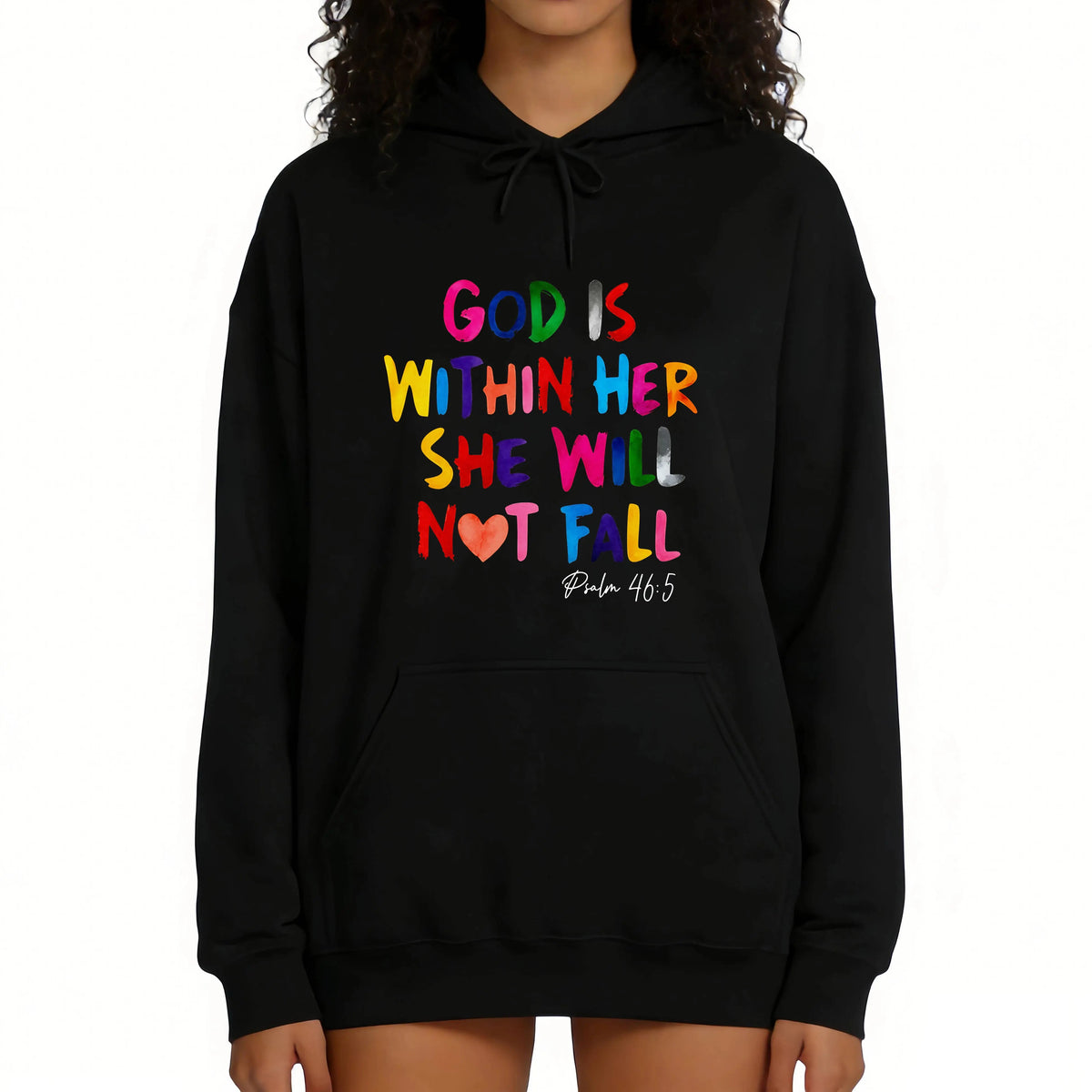 God is Within Her Inspirational Letter Print T-Shirt / Sweatshirt / Hoodie
