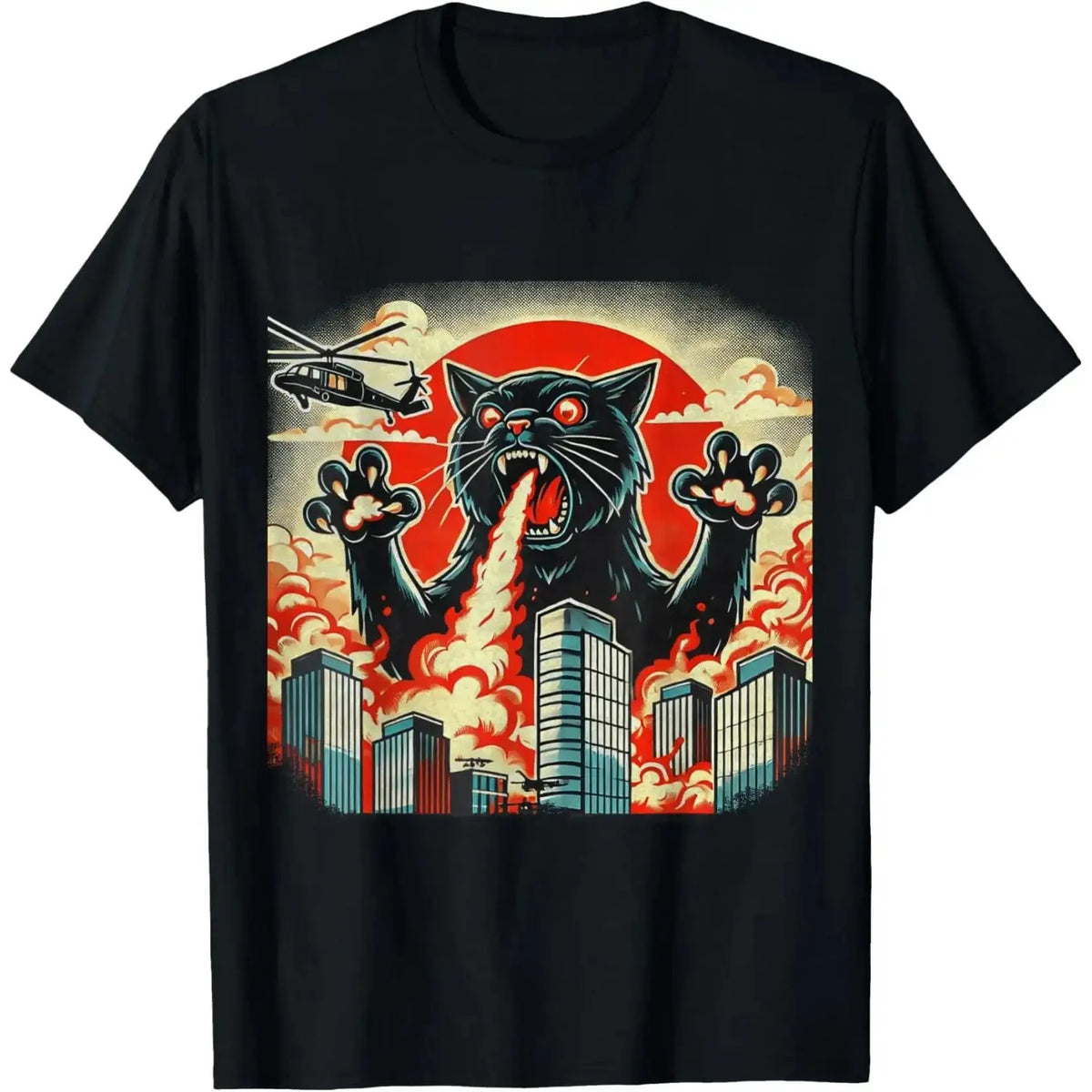 Black Cat Japanese Art Funny Cat T-Shirt / Sweatshirt / Hoodie