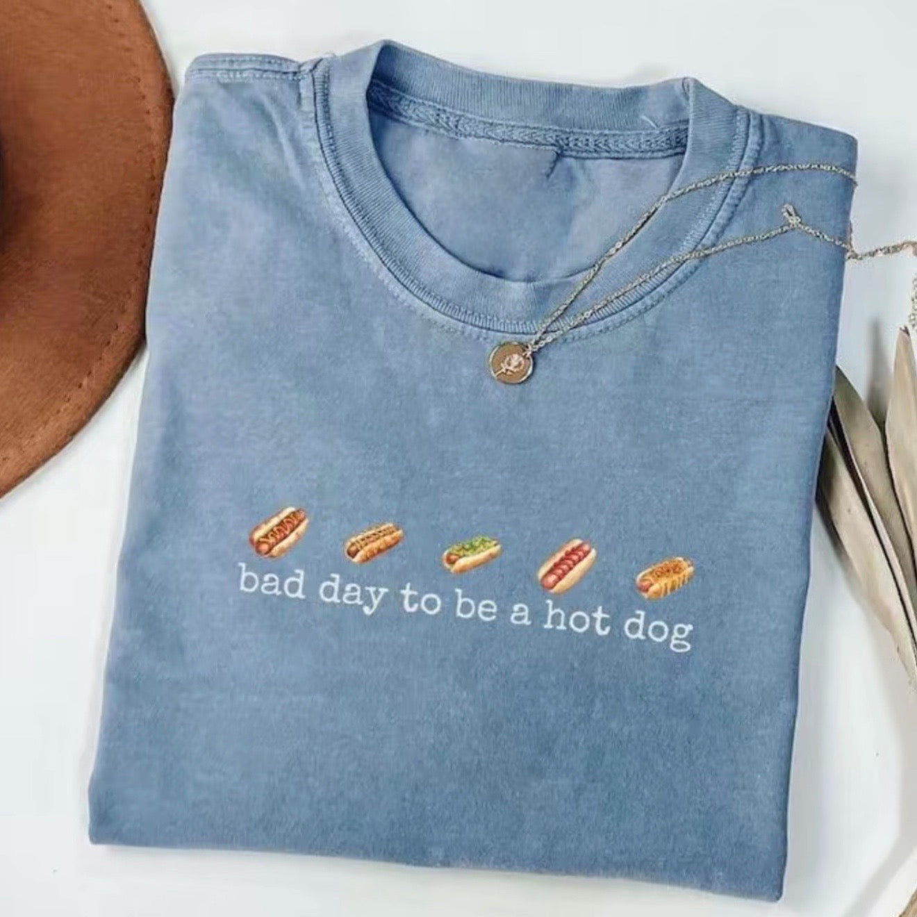 Bad Day To Be A Hot Dog Funny Retro 4th Of July T-Shirt / Sweatshirt / Hoodie