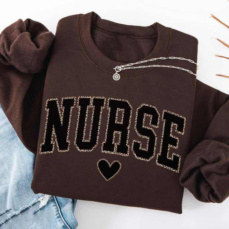 Leopard Nurse RN Graduation Appreciation Gift T-Shirt / Sweatshirt / Hoodie
