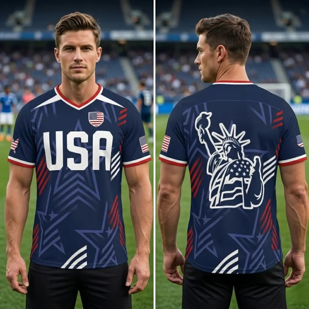 USA Statue of Liberty Graphic Soccer Jersey - 2026 Sports Football Jersey