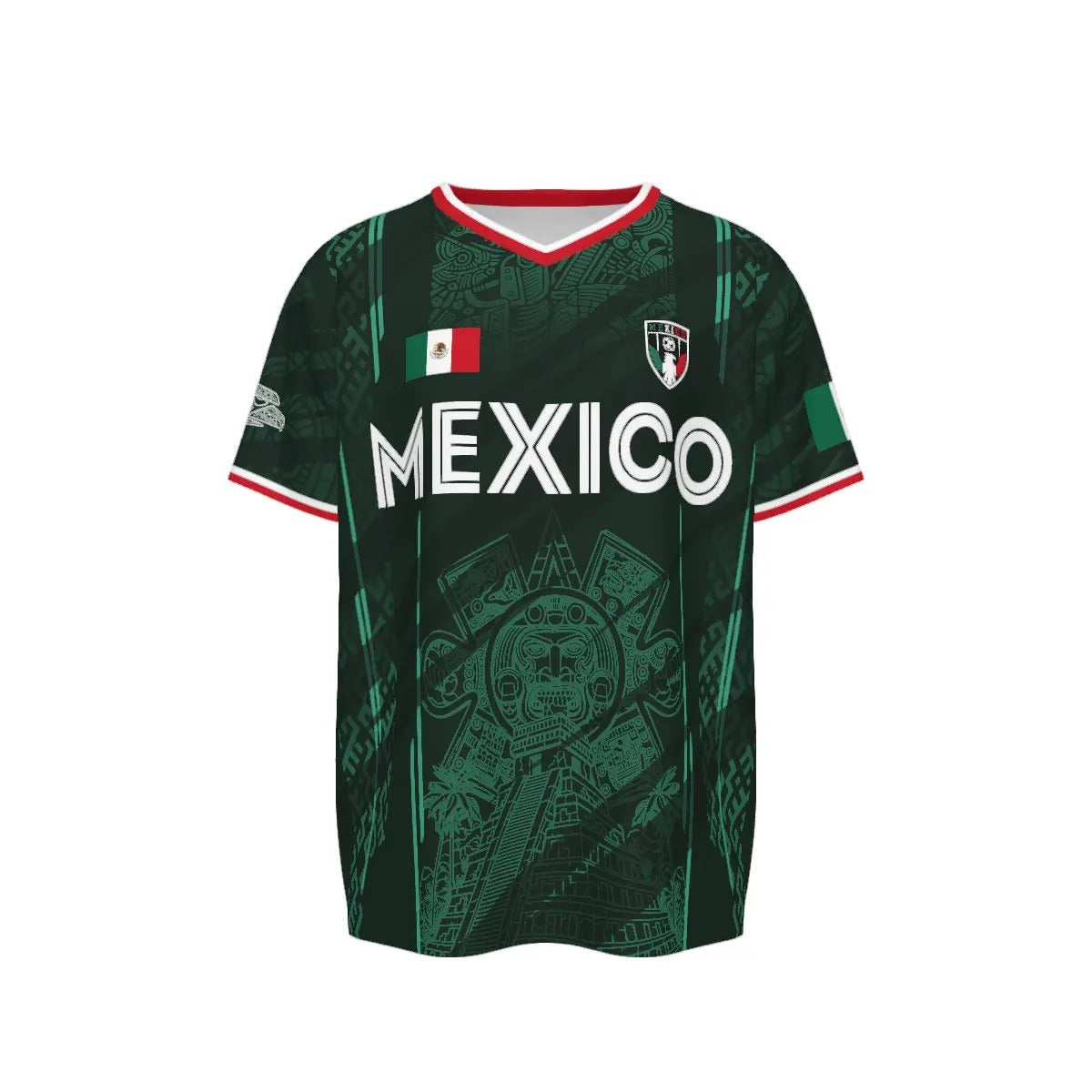Chichén Itzá Pyramid Graphic Retro Soccer Jersey - 2026 Mexico Football Jersey