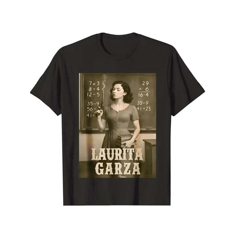Laurita Garza Vintage Math Classroom Print T-Shirt / Sweatshirt / Hoodie