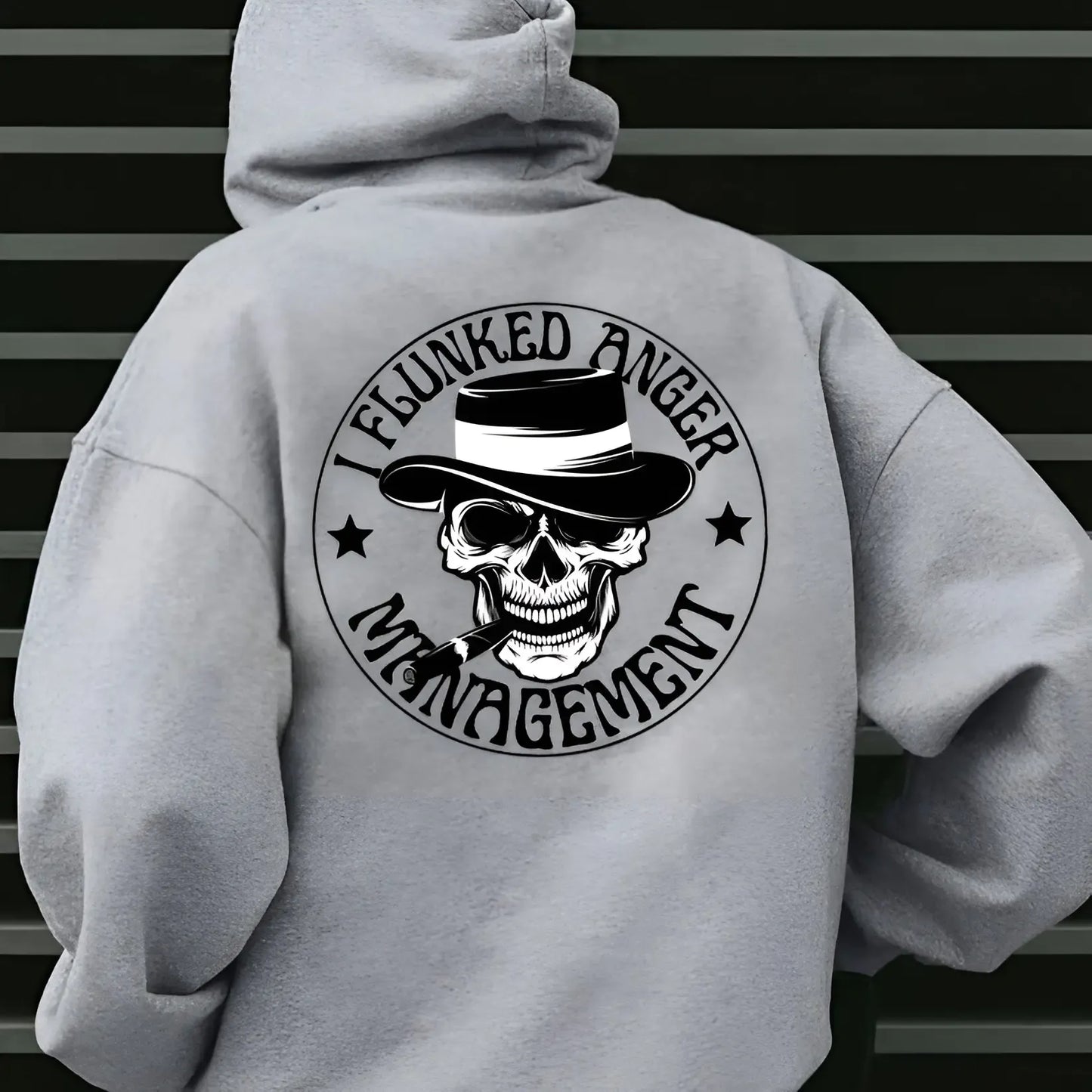 I Flunked Anger Management Smoking Skull T-Shirt / Sweatshirt / Hoodie