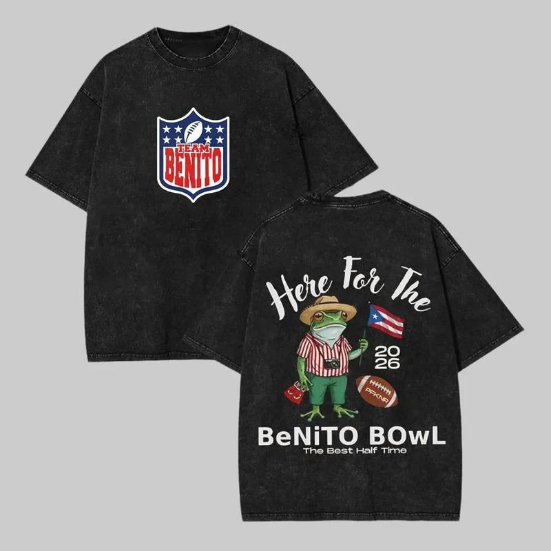 Benito Bowl 2026 Best Half Time Vintage Football Graphic Team Fan T-Shirt / Sweatshirt / Hoodie