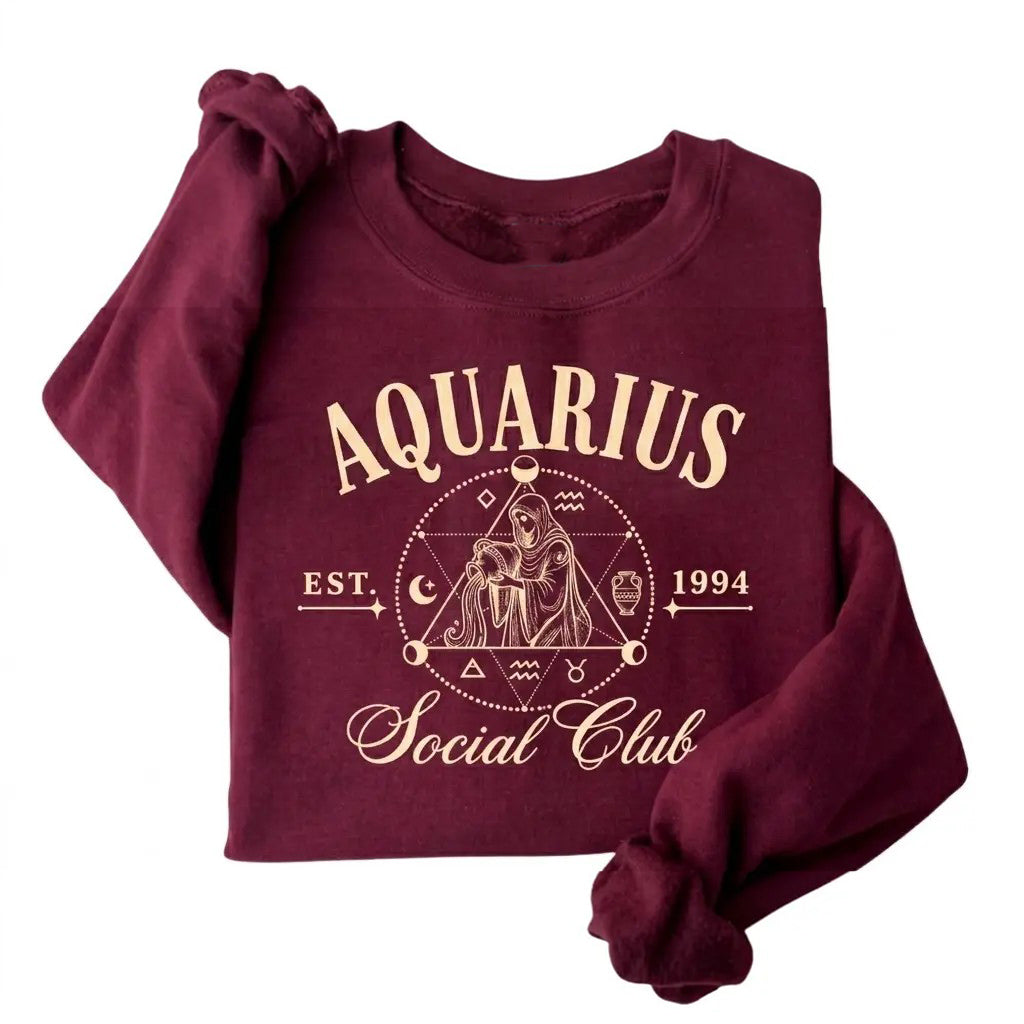Custom EST Year 12 Zodiac Social Club T-Shirt / Sweatshirt / Hoodie