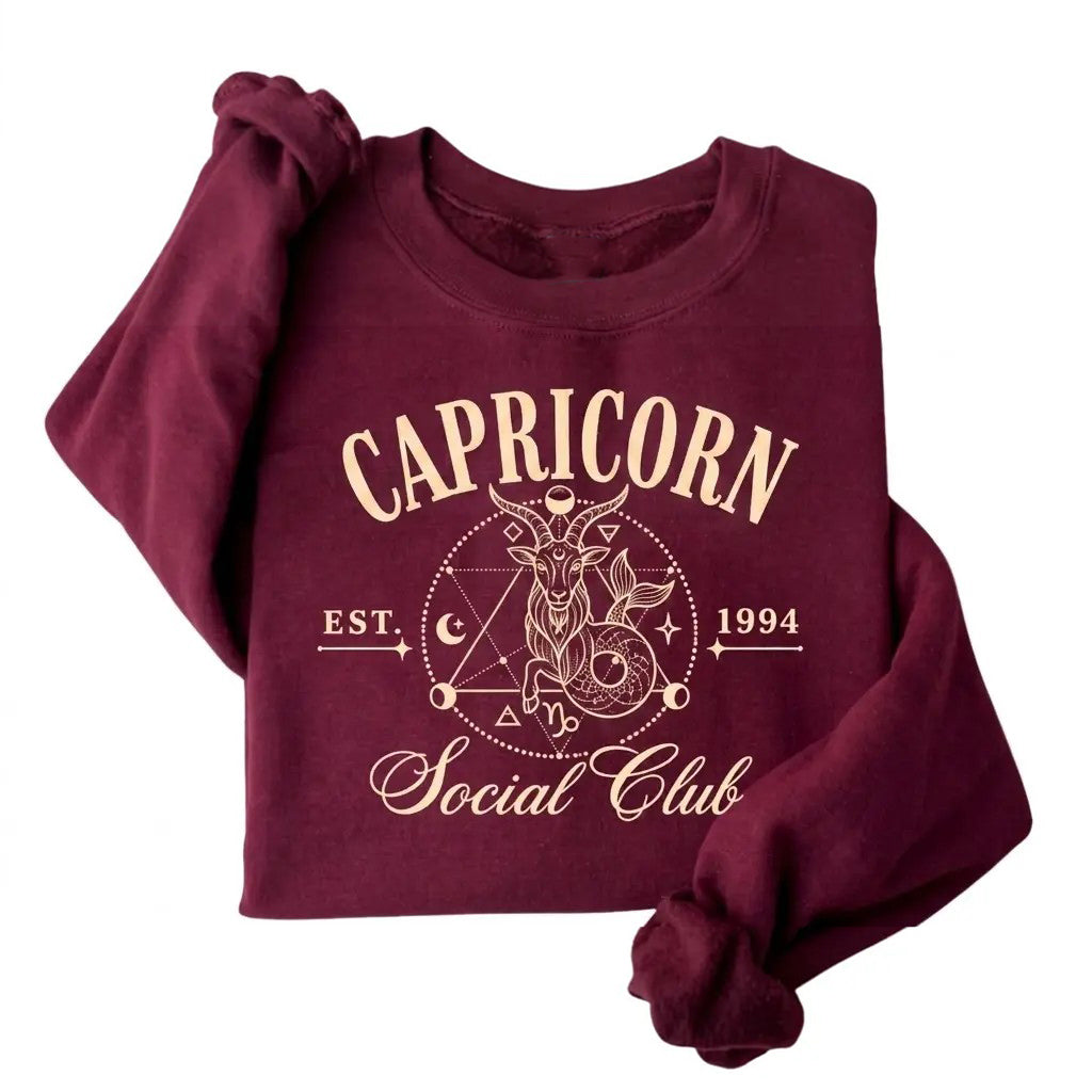 Custom EST Year 12 Zodiac Social Club T-Shirt / Sweatshirt / Hoodie