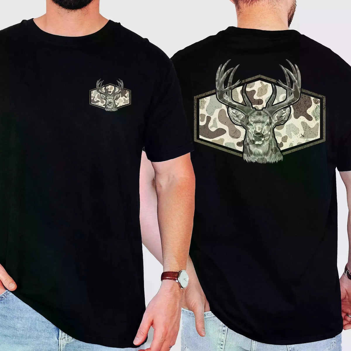 Deer Hunting Vintage Camouflage T-Shirt / Sweatshirt / Hoodie