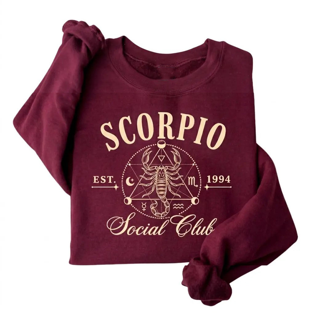 Custom EST Year 12 Zodiac Social Club T-Shirt / Sweatshirt / Hoodie