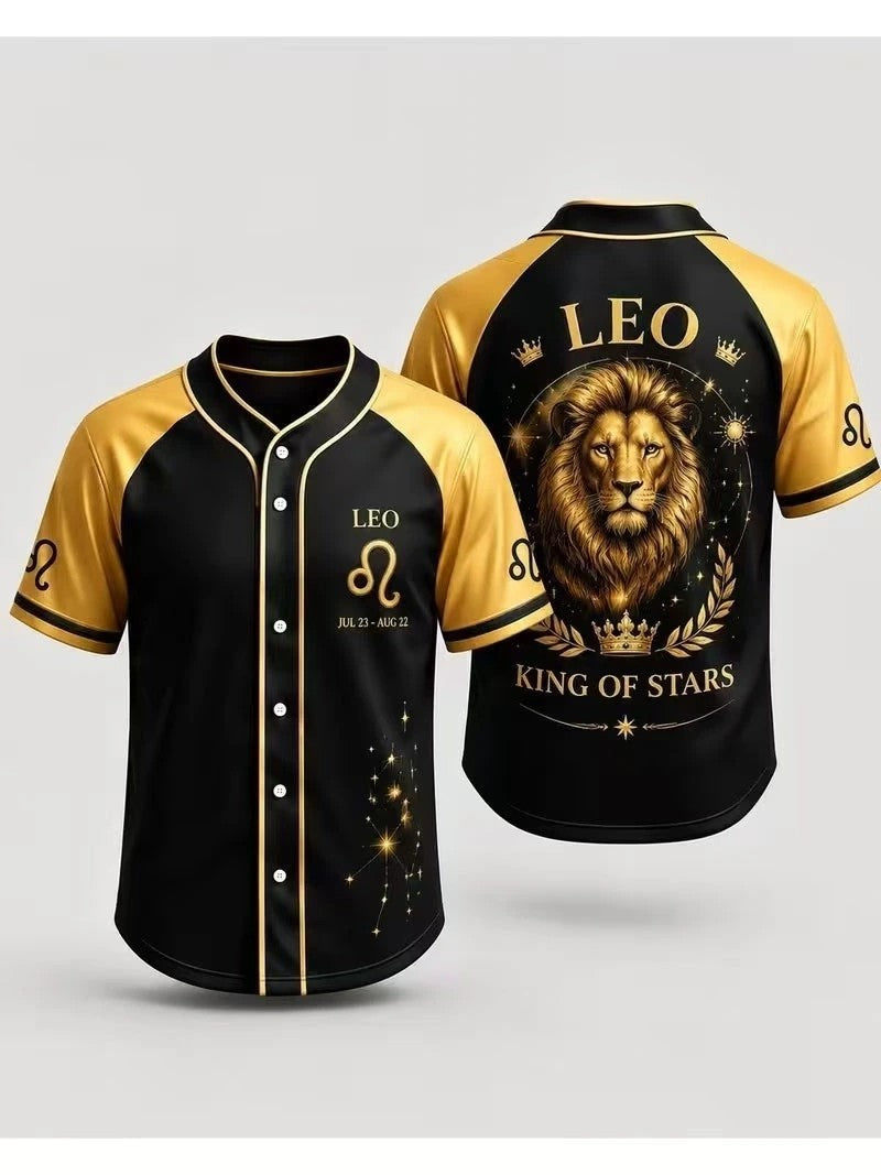 Zodiac Sign Astrology Baseball Jersey