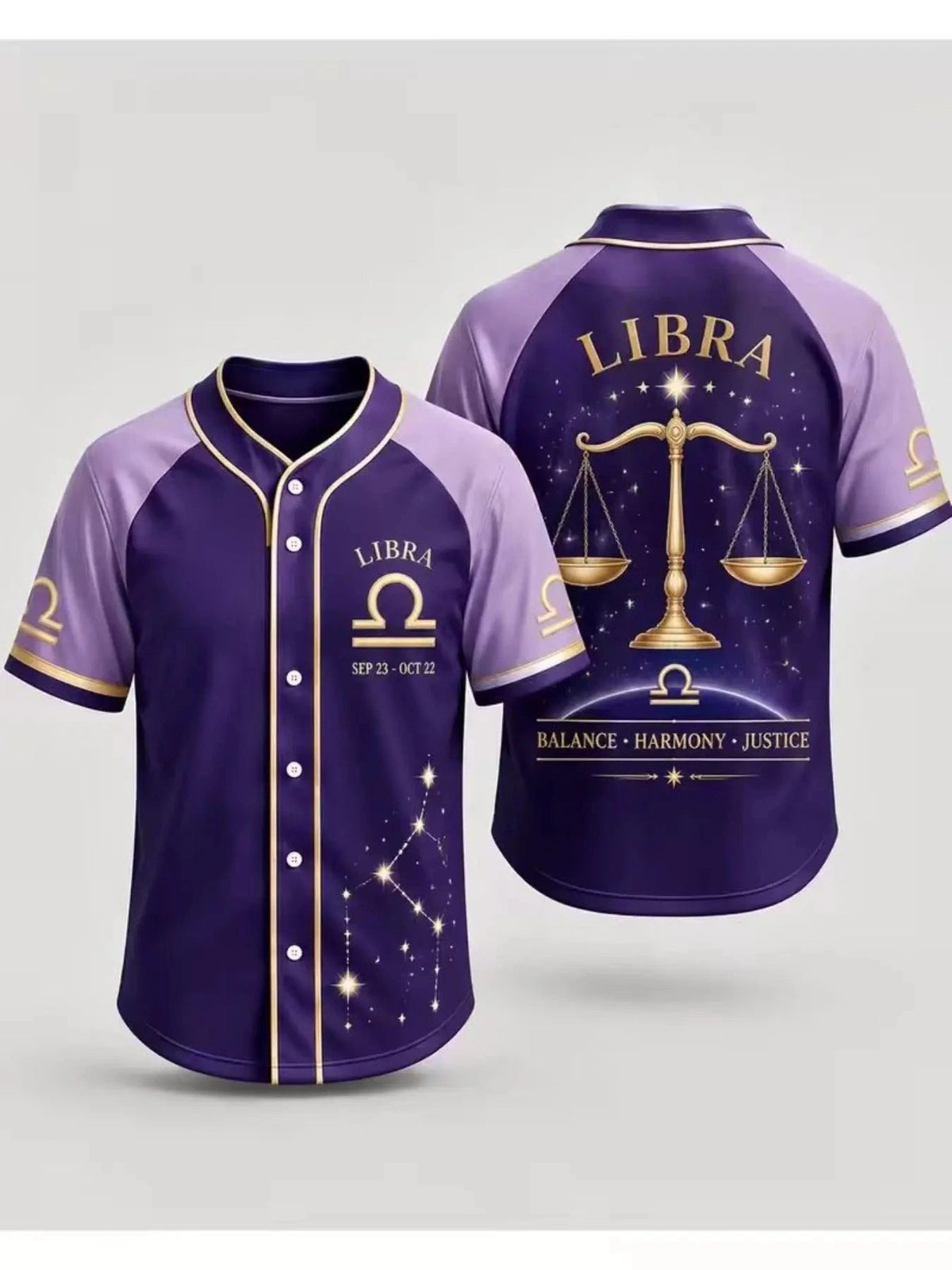 Zodiac Sign Astrology Baseball Jersey