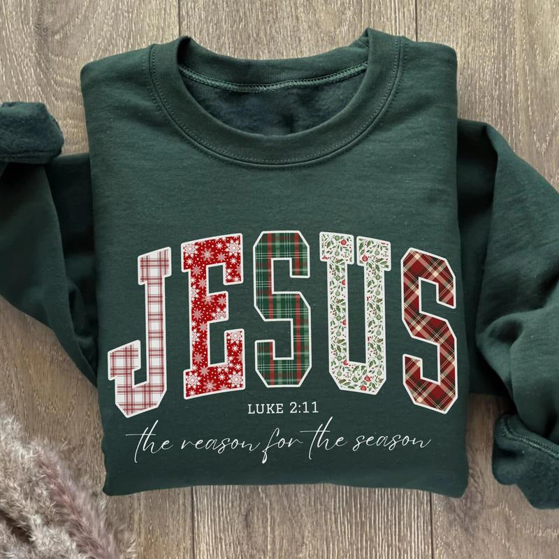 Trendy Faith Christmas Bible Verse Jesus Loves You The Reason For The Season T-Shirt / Sweatshirt / Hoodie