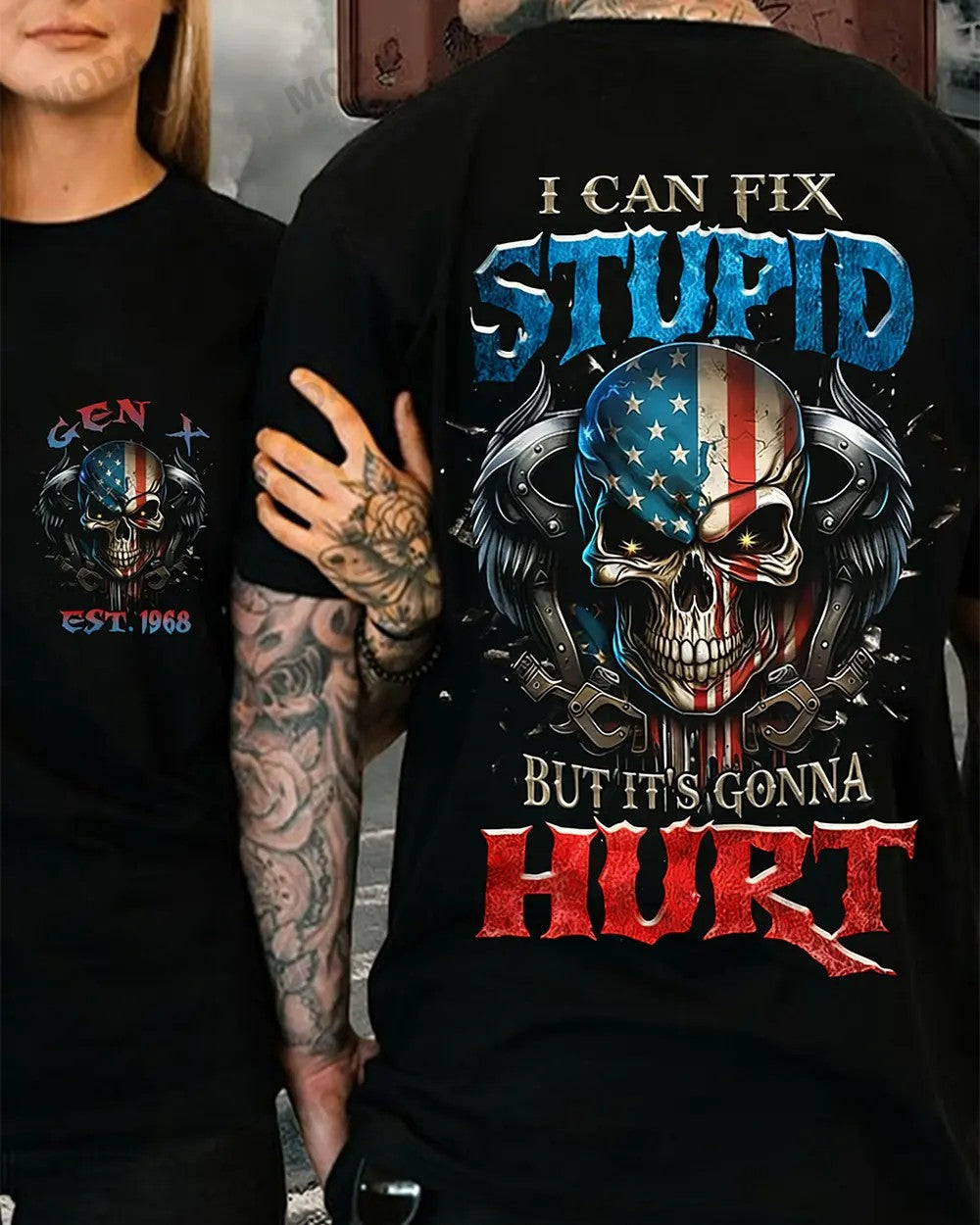 Generation X Men's Casual Custom Year Skull T-Shirt / Sweatshirt / Hoodie