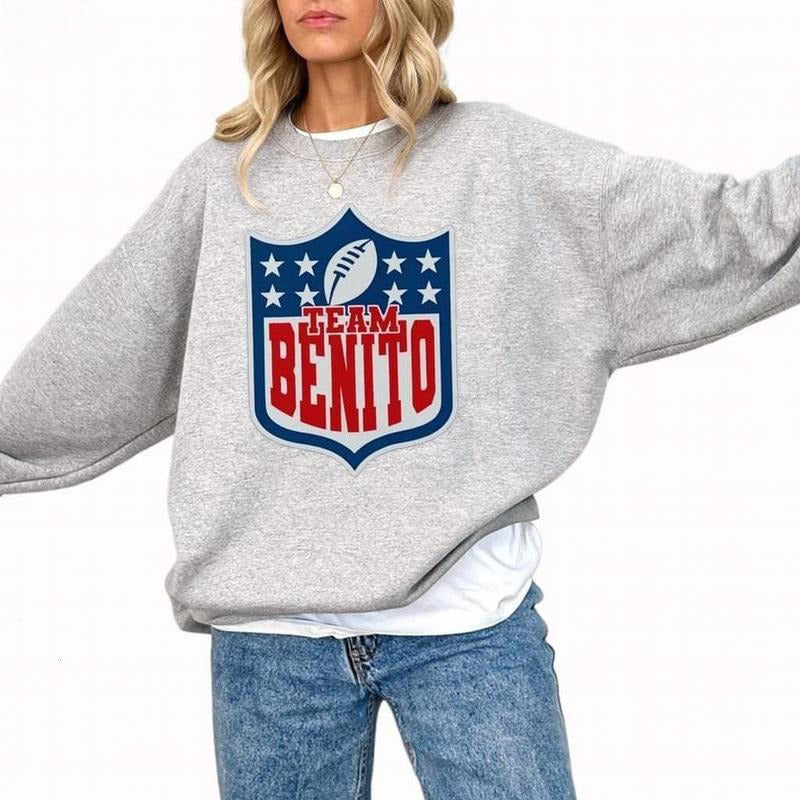 Team Benito Retro Football Shield Graphic T-Shirt / Sweatshirt / Hoodie