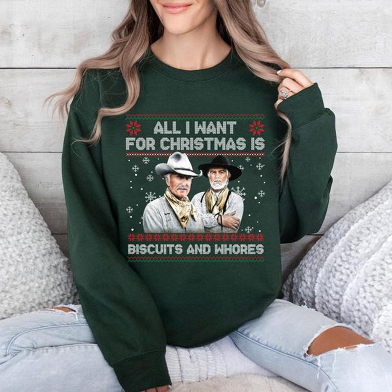 Funny Western Movie Quote Ugly Christmas Gift T-Shirt / Sweatshirt / Hoodie