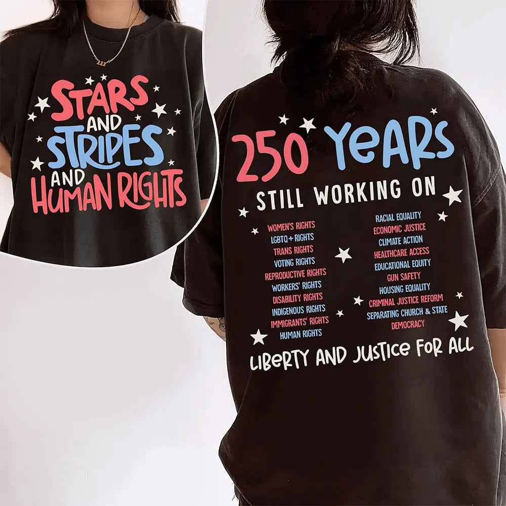 Stars Stripes And Human Rights T-Shirt / Sweatshirt / Hoodie
