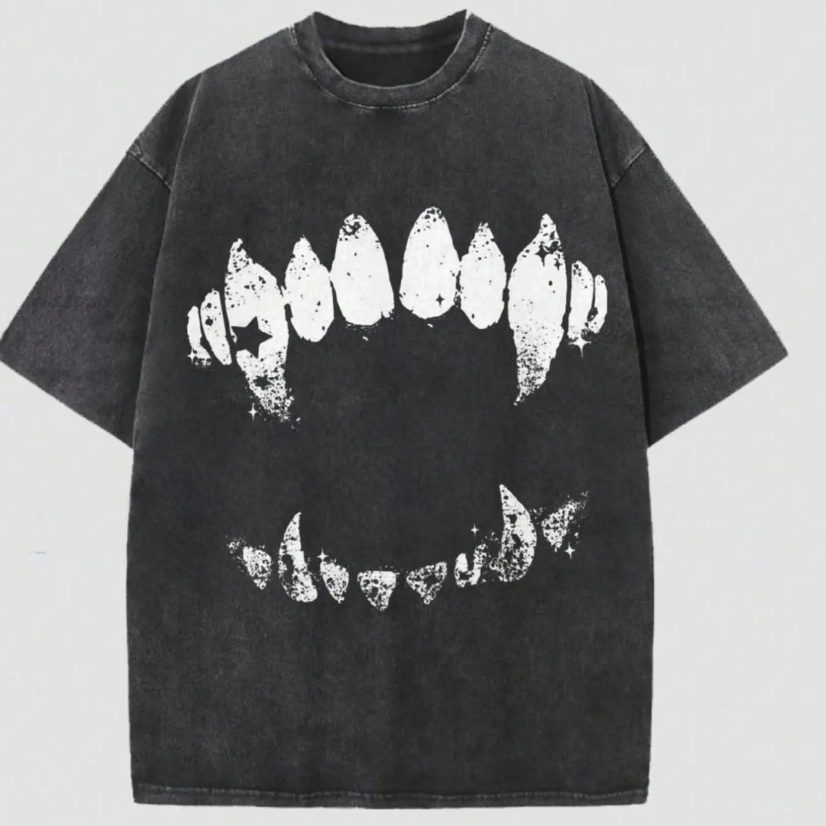 Vampire Fangs Graphic Shirt Distressed Teeth Prin T-Shirt / Sweatshirt / Hoodie