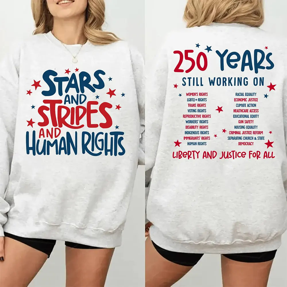 Stars Stripes And Human Rights T-Shirt / Sweatshirt / Hoodie