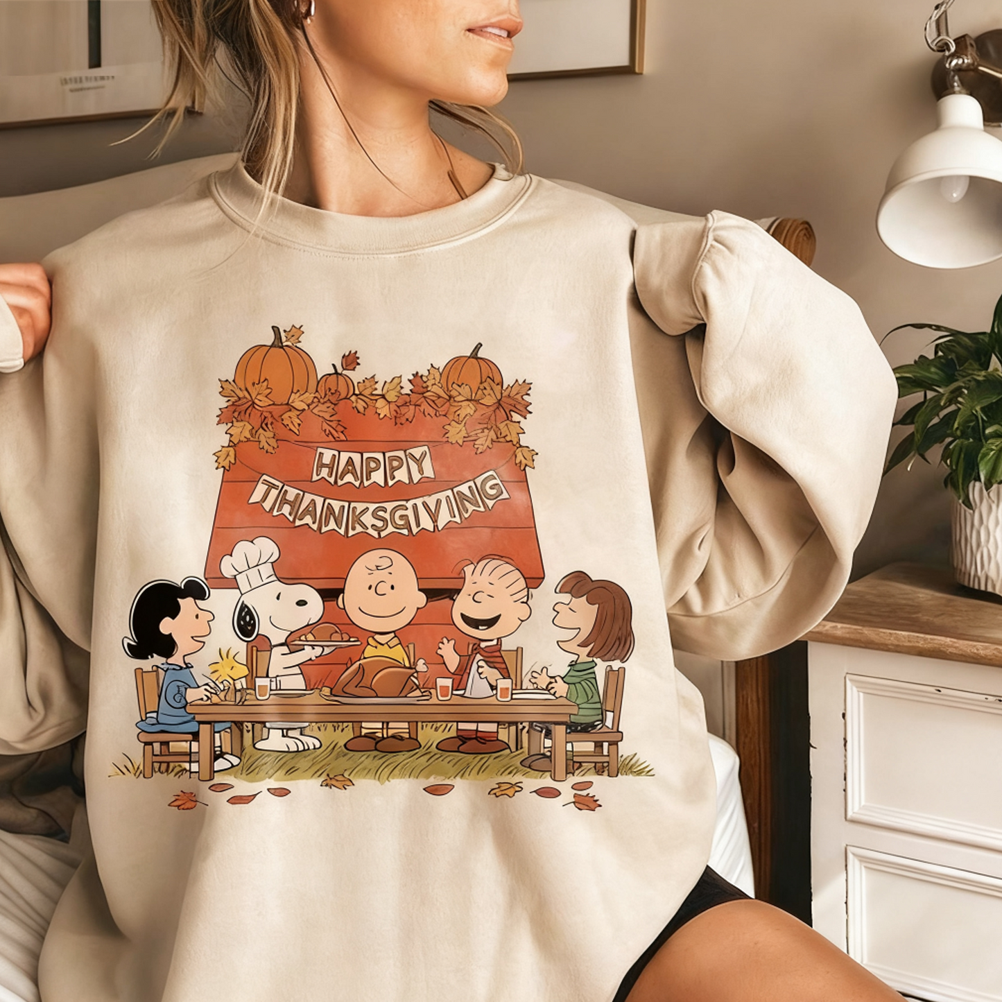 Vintage Peanuts Snoopy Charlie Brown Thanksgiving T-Shirt / Sweatshirt / Hoodie
