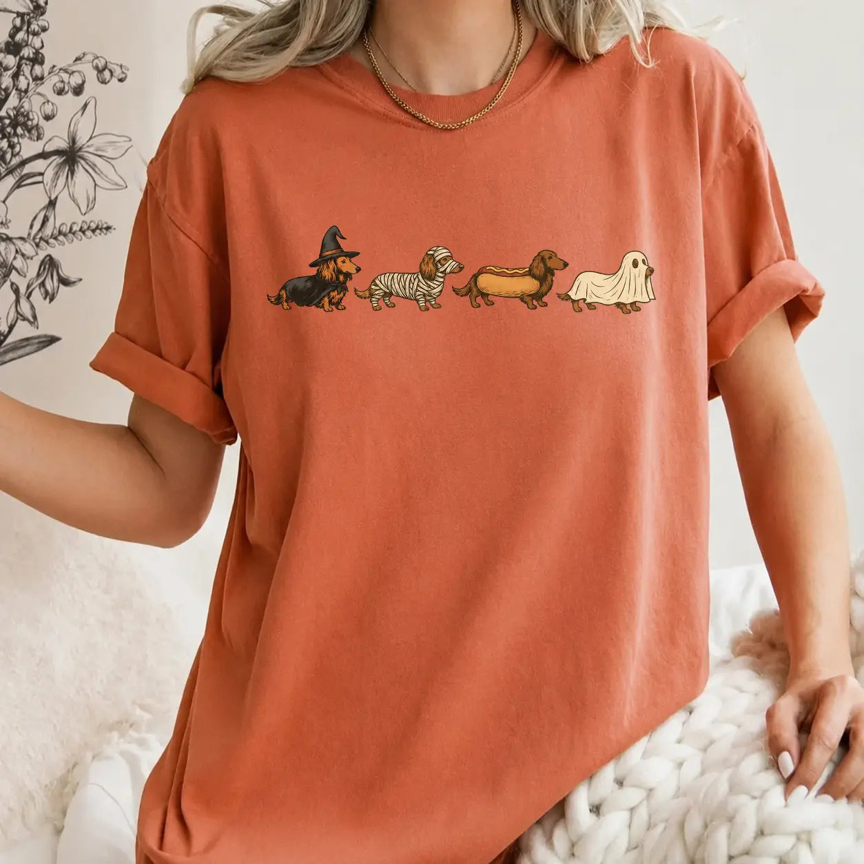 Halloween Wiener Dog Dachshund Costume T-Shirt / Sweatshirt / Hoodie