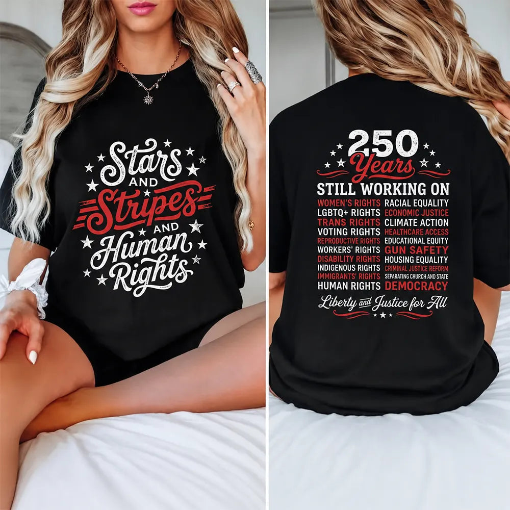 Stars Stripes And Human Rights T-Shirt / Sweatshirt / Hoodie
