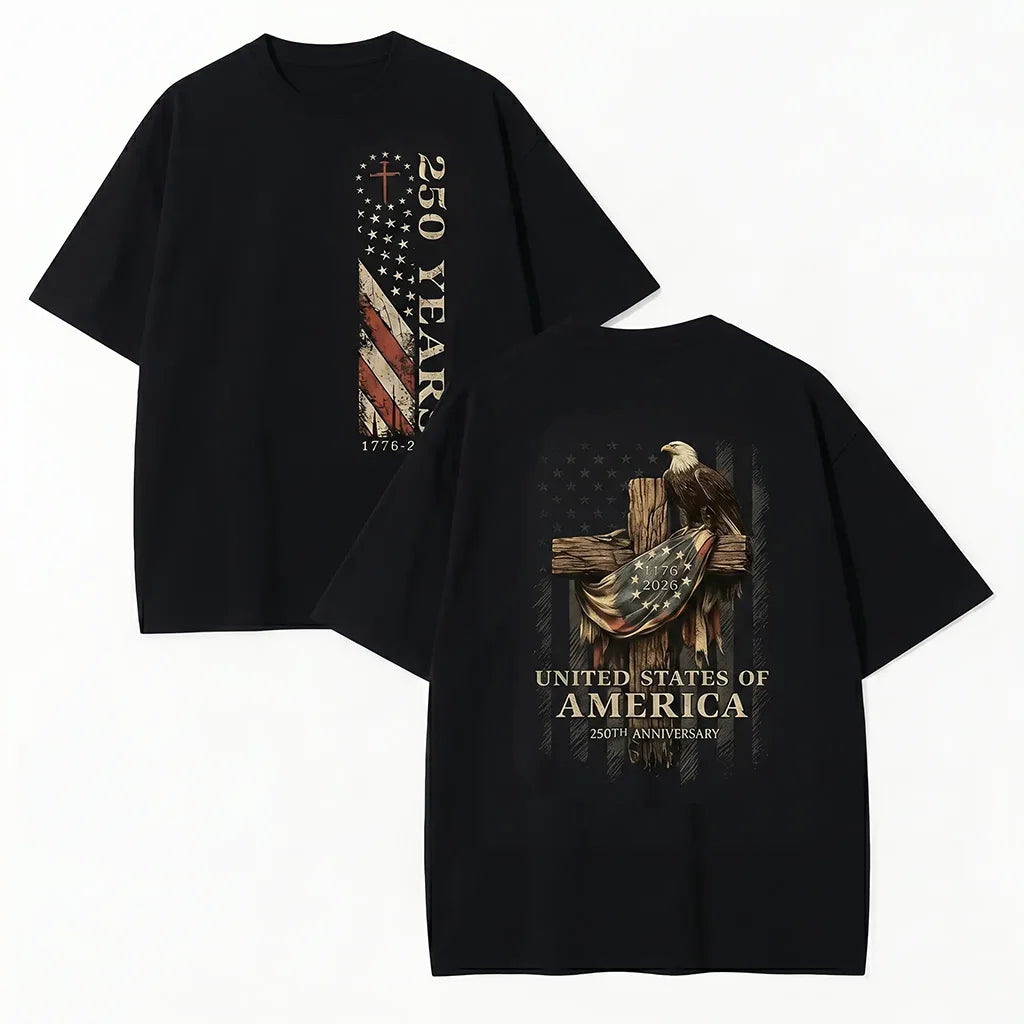 Patriotic Celebrating 250 Years Featuring American Flag And Eagle T-Shirt / Sweatshirt / Hoodie