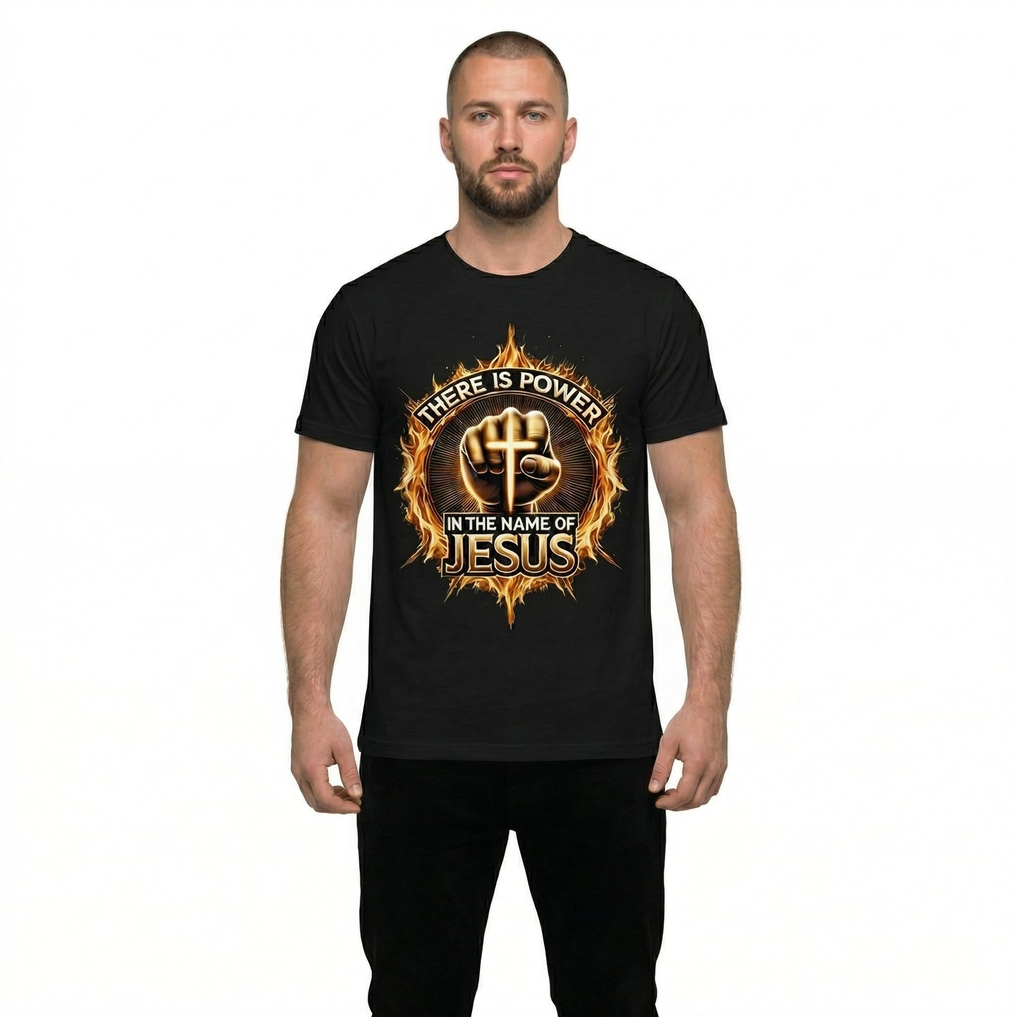 There Is Power In The Name Of Jesus Faith Christian T-Shirt / Sweatshirt / Hoodie