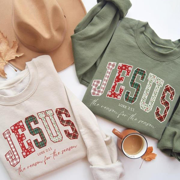 Trendy Faith Christmas Bible Verse Jesus Loves You The Reason For The Season T-Shirt / Sweatshirt / Hoodie