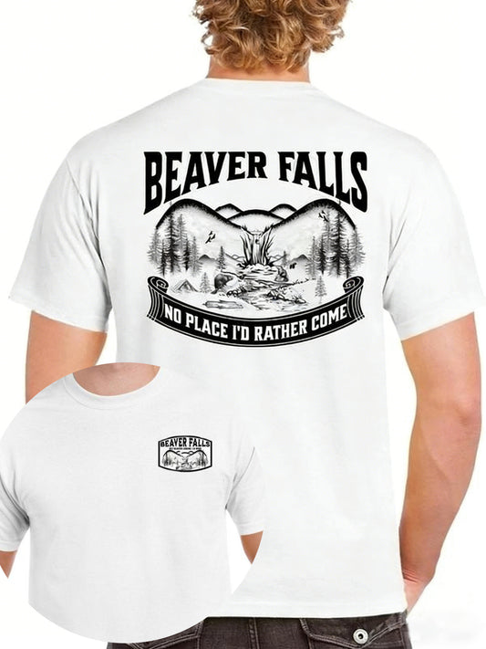 Beaver Falls Mountain Outdoor Humor Graphic T-Shirt / Sweatshirt / Hoodie