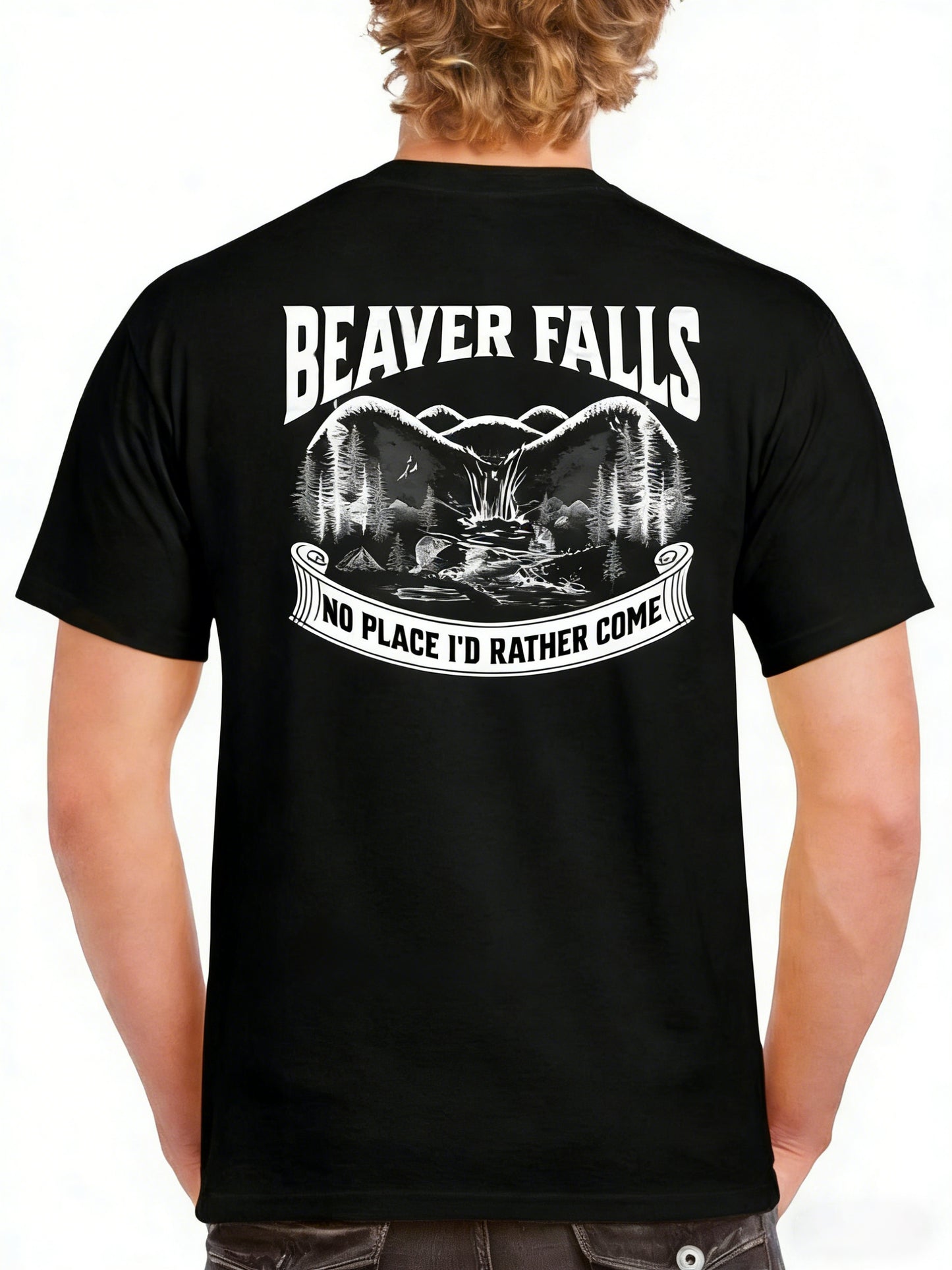 Beaver Falls Mountain Outdoor Humor Graphic T-Shirt / Sweatshirt / Hoodie