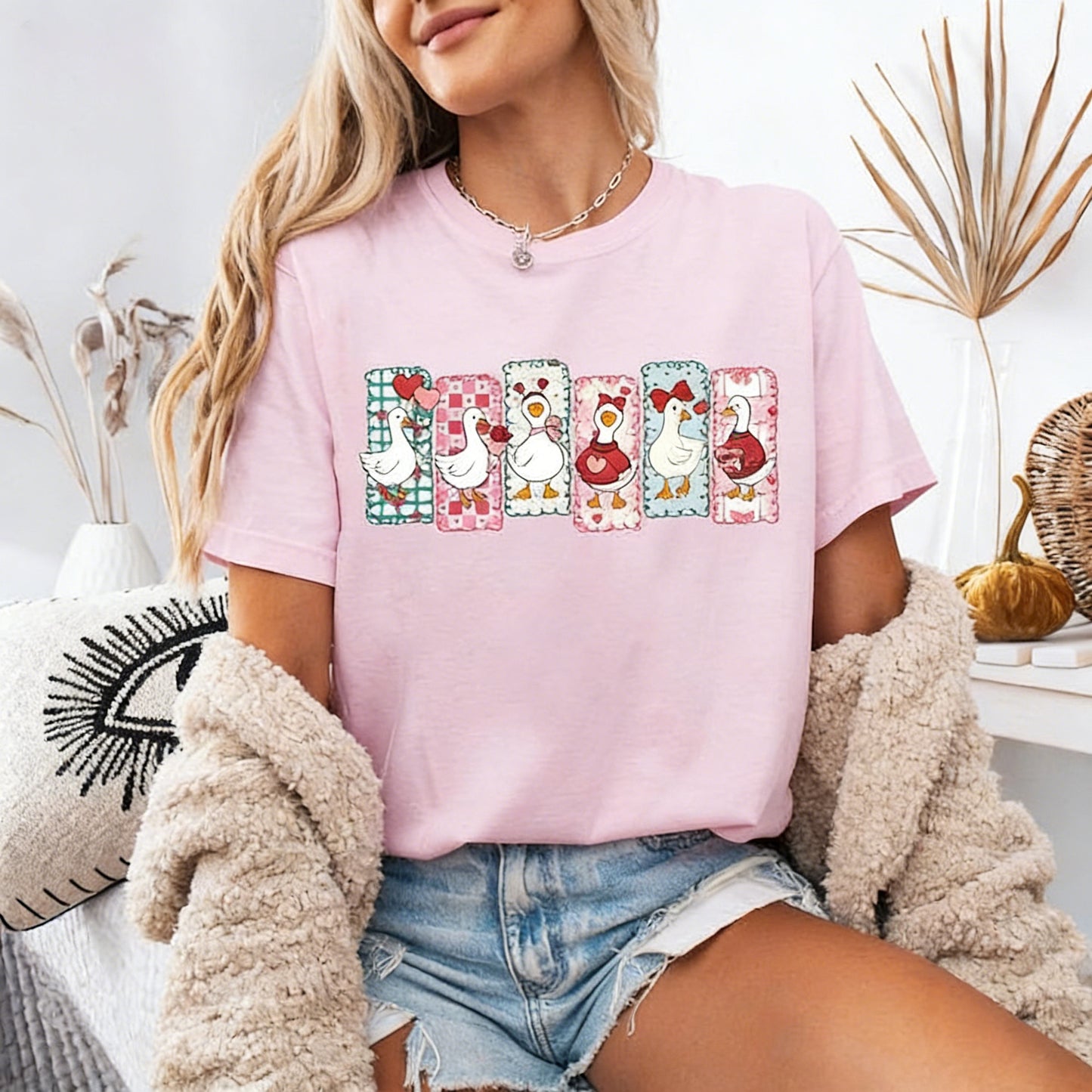 Just a Love Goose Valentine Day Funny Silly Cute T-Shirt / Sweatshirt / Hoodie