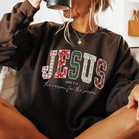 Trendy Faith Christmas Bible Verse Jesus Loves You The Reason For The Season T-Shirt / Sweatshirt / Hoodie