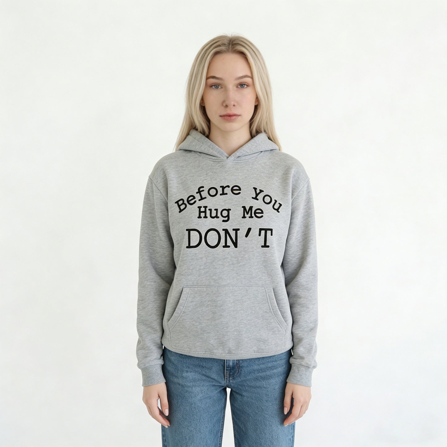 Before You Hug Me Don't Funny Introvert Quote Casual T-Shirt / Sweatshirt / Hoodie