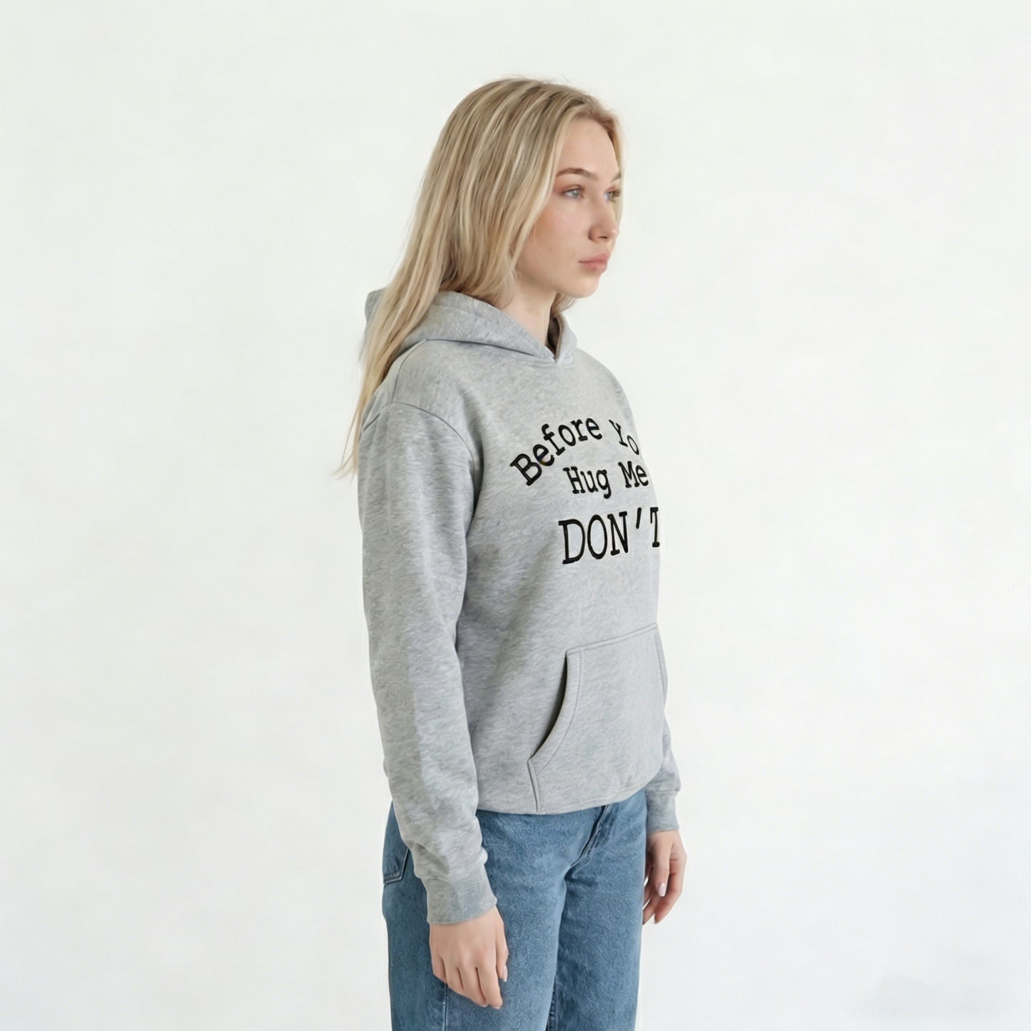 Before You Hug Me Don't Funny Introvert Quote Casual T-Shirt / Sweatshirt / Hoodie