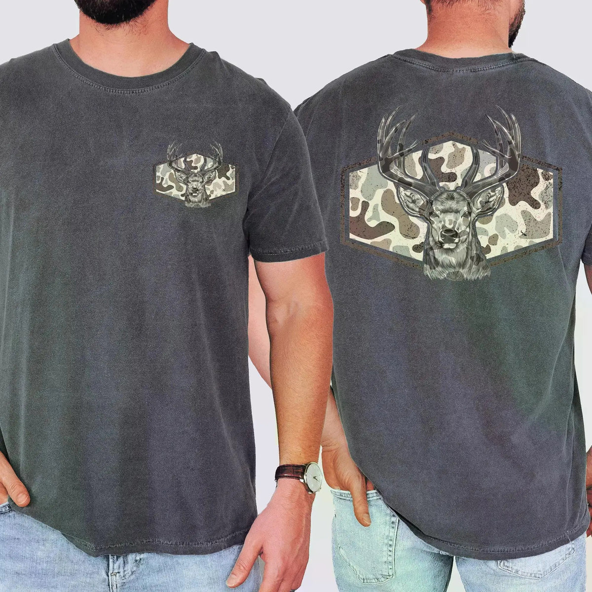 Deer Hunting Vintage Camouflage T-Shirt / Sweatshirt / Hoodie