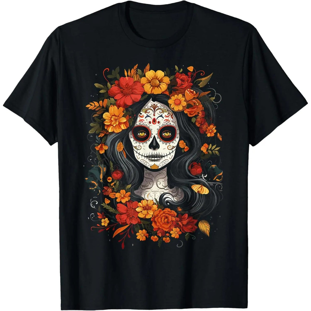De Los Muertos La Catrina Day of the Dead Sugar Skull T-Shirt / Sweatshirt / Hoodie