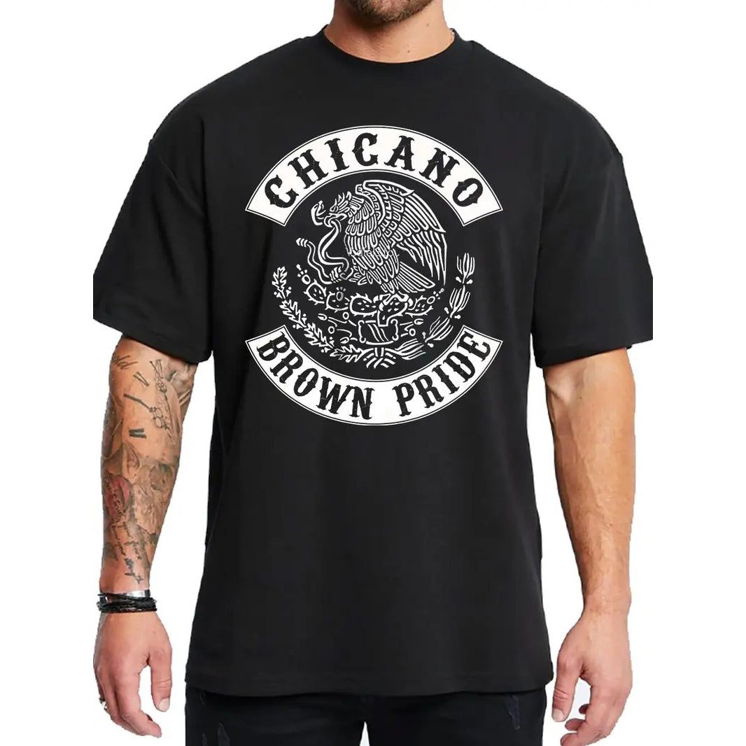 Chicano Brown Pride Eagle Mexican Style Streetwear T-Shirt / Sweatshirt / Hoodie