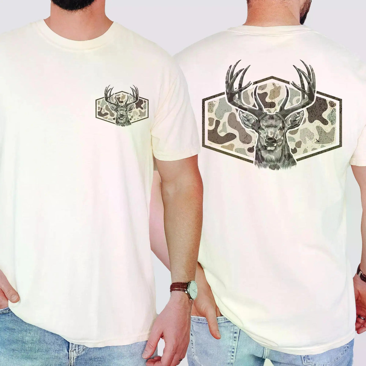 Deer Hunting Vintage Camouflage T-Shirt / Sweatshirt / Hoodie