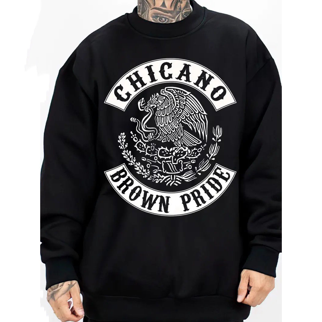 Chicano Brown Pride Eagle Mexican Style Streetwear T-Shirt / Sweatshirt / Hoodie