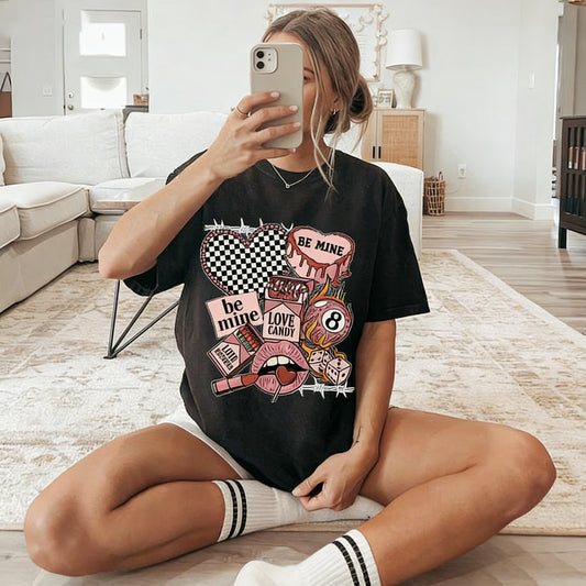 Western Valentine Collage Retro Cowgirl Love Graphic T-Shirt / Sweatshirt / Hoodie