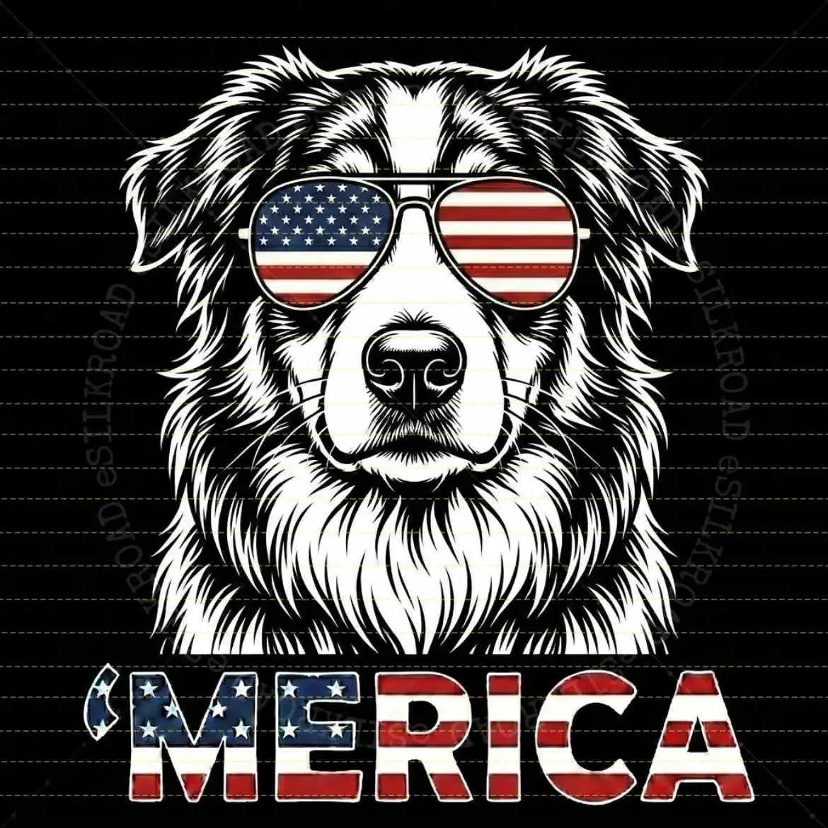 Custom Dog Breed 4th of July Funny Merica Dog Lover T-Shirt / Sweatshirt / Hoodie
