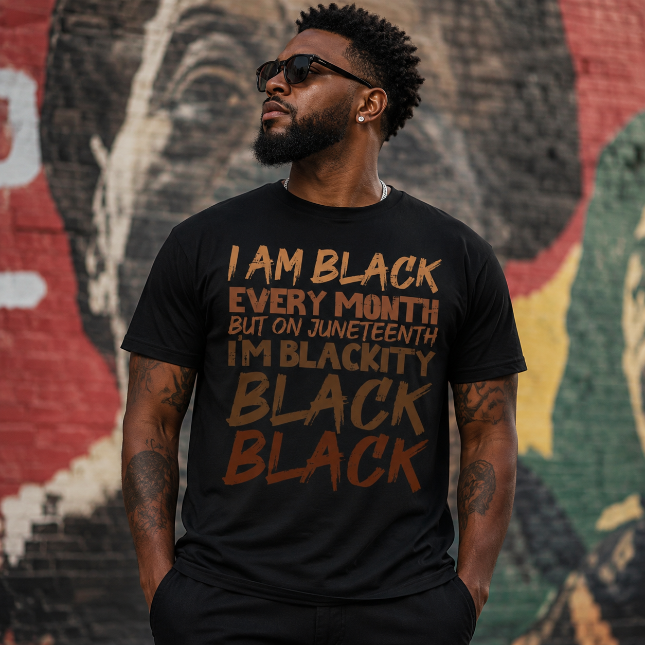 I Am Black Every Month Juneteenth Blackity T-Shirt / Sweatshirt / Hoodie