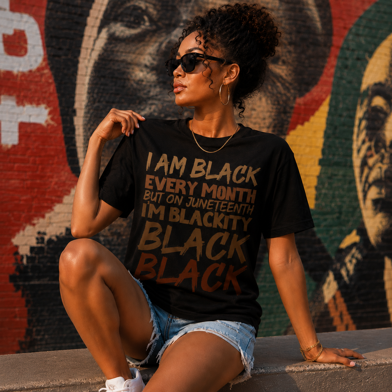 I Am Black Every Month Juneteenth Blackity T-Shirt / Sweatshirt / Hoodie