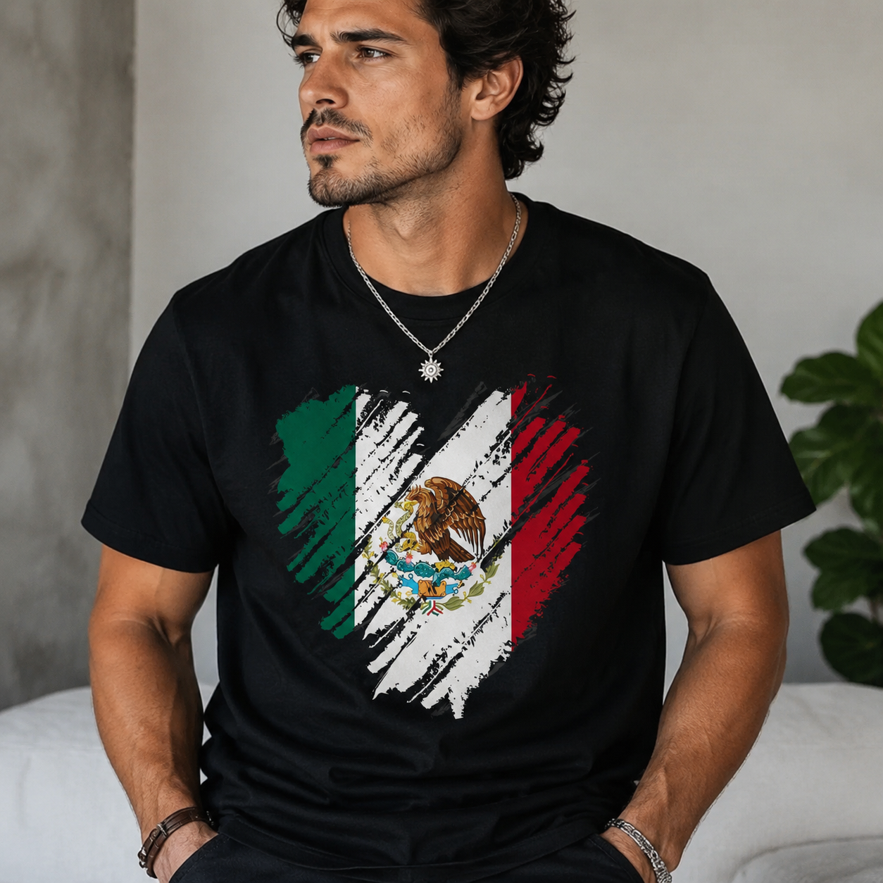 Mexico City Mexican Flag Heart Gift Mexico T-Shirt / Sweatshirt / Hoodie