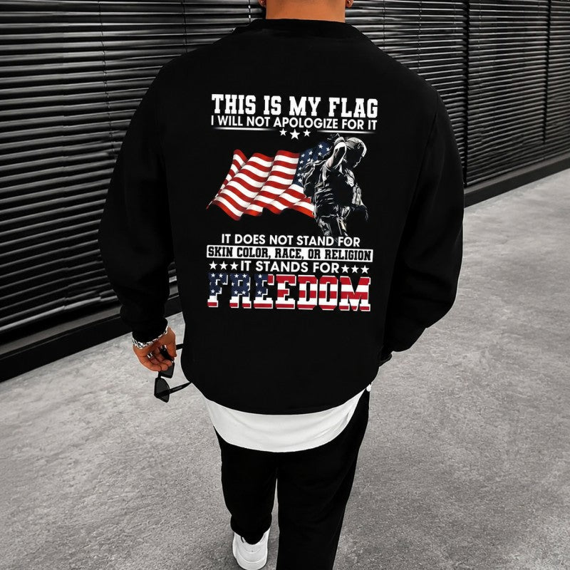 Patriotic American Flag & Soldier Print T-Shirt / Sweatshirt / Hoodie