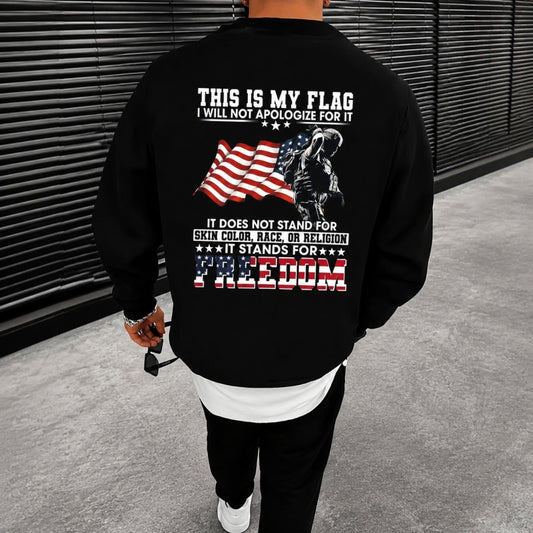 Patriotic American Flag & Soldier Print T-Shirt / Sweatshirt / Hoodie