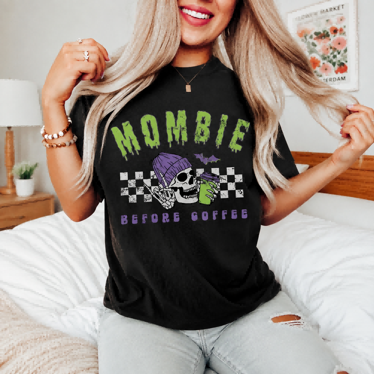 Momster Pastel Halloween Spooky Mama Halloween T-Shirt / Sweatshirt / Hoodie