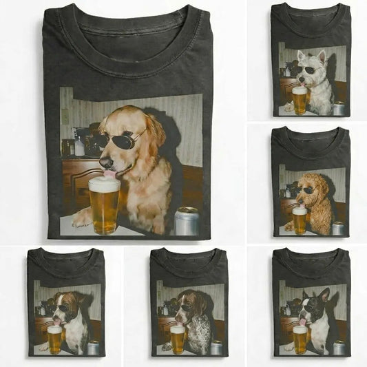 50+ Dog Breeds Available Drinking Beer T-Shirt / Sweatshirt / Hoodie